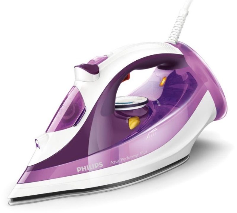 PHILIPS Ferro da stiro a vapore Philips Azur Performer Plus (GC451530) 2400 W bianco e viola